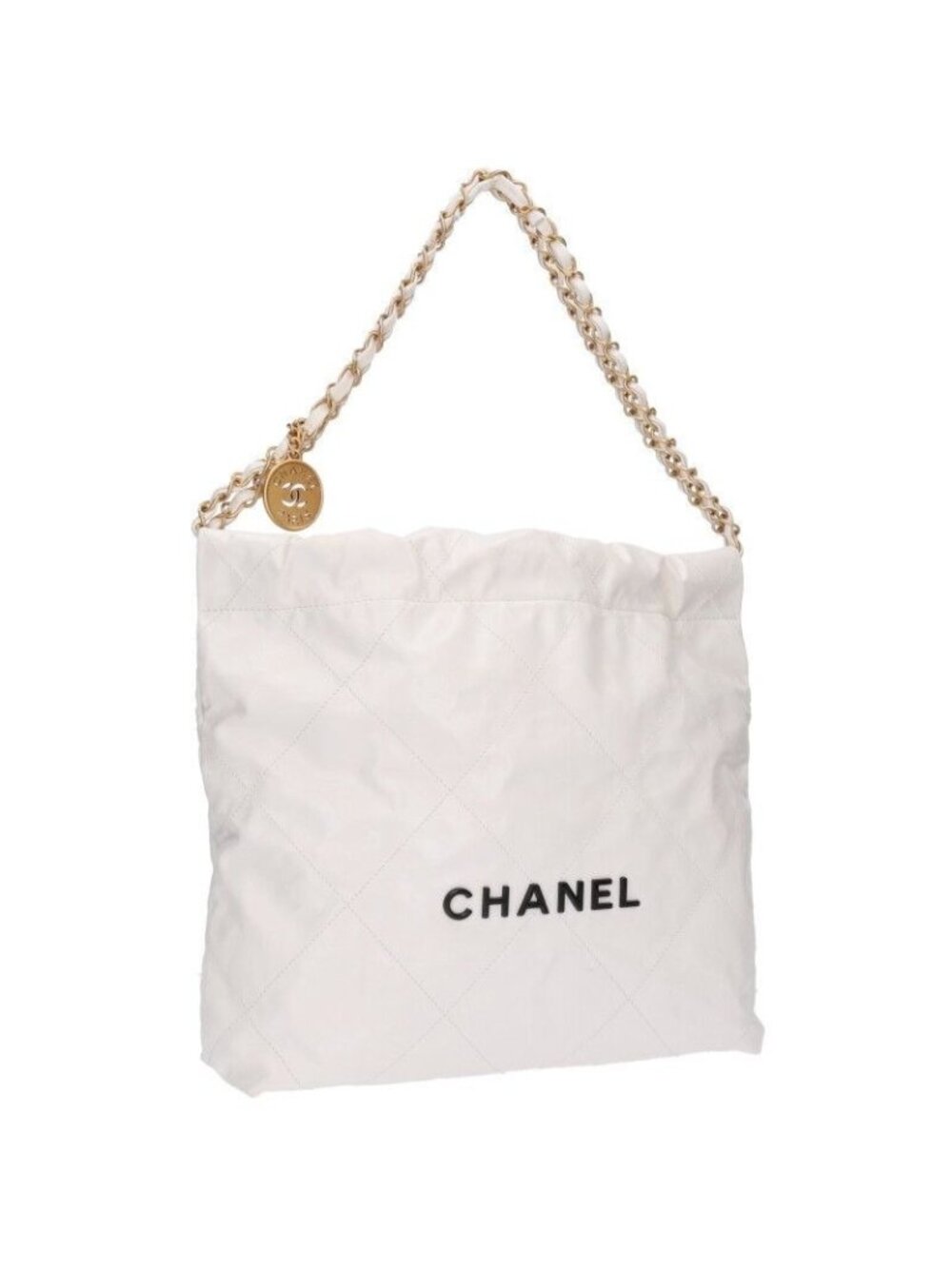 Chanel 22 Shiny Calf Chain Shoulder Bag